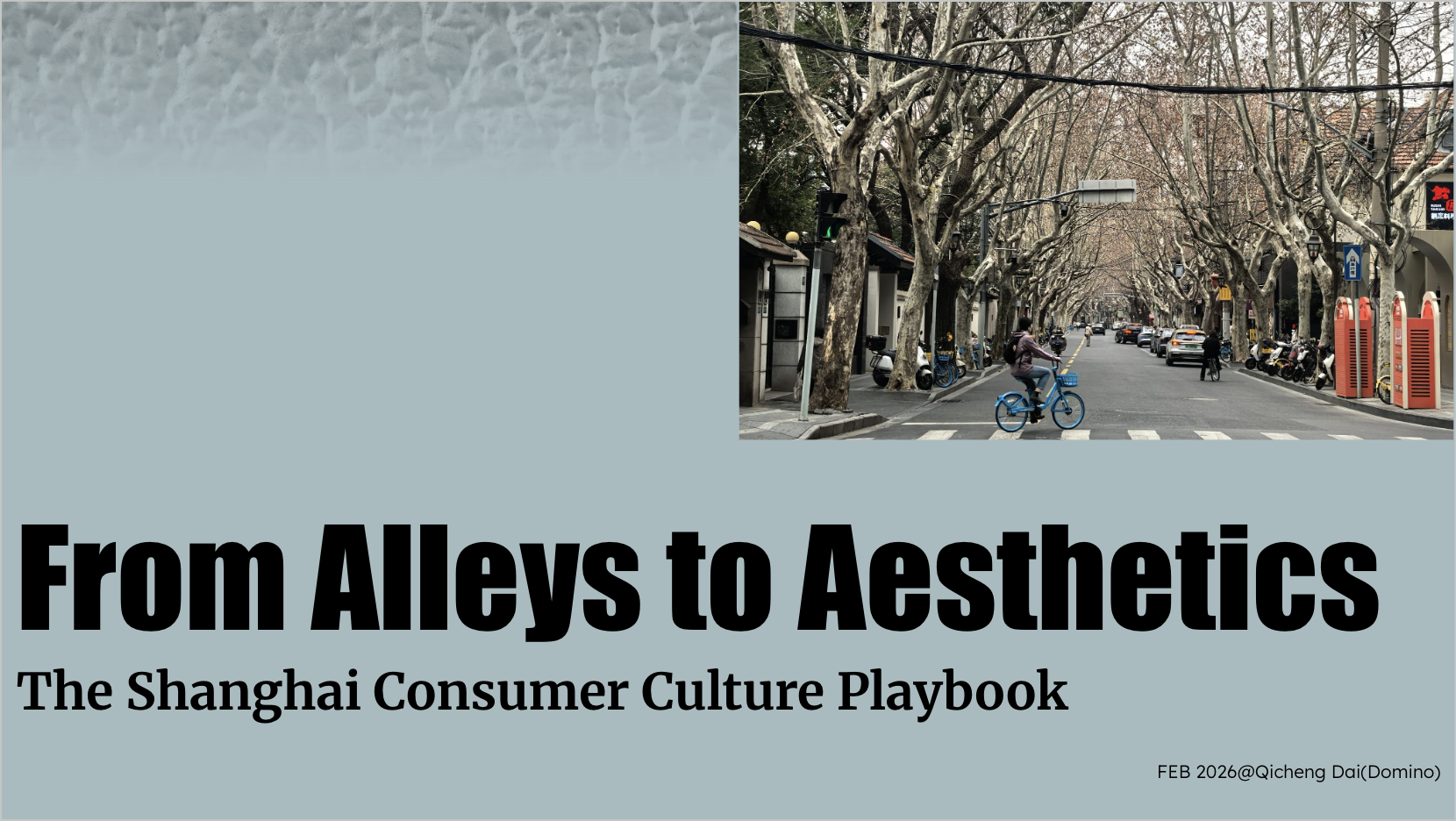 From Alleys to Aesthetics